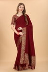 Dhruvi Designer Jacquard Vichitra Silk Sarees Wholesale Market In Surat With Price